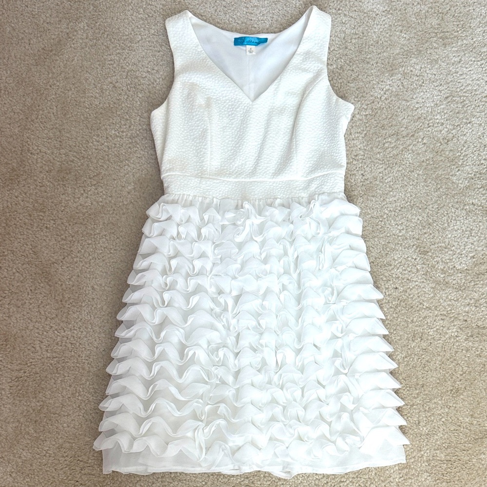 White Ruffled Dress